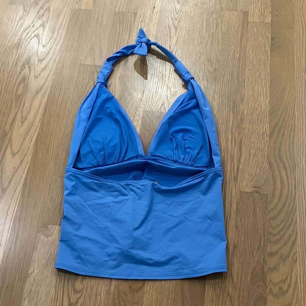Tommy Bahama Women's Solid Blue Tankini Set Swimsuit - Top And Bottom - Picture 3 of 10